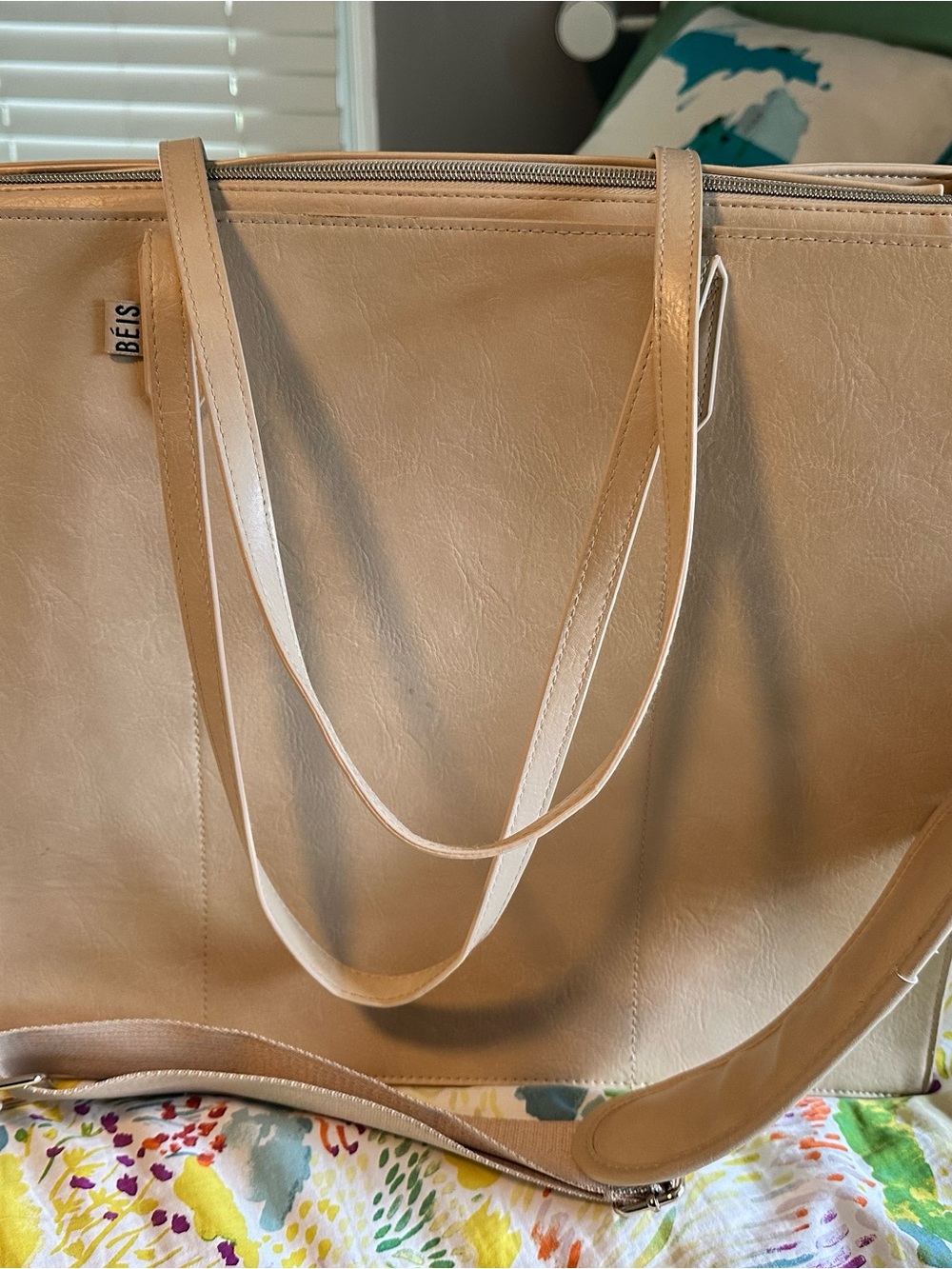 BEIS The Work Tote in Beige
